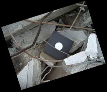 platte auf bauschutt